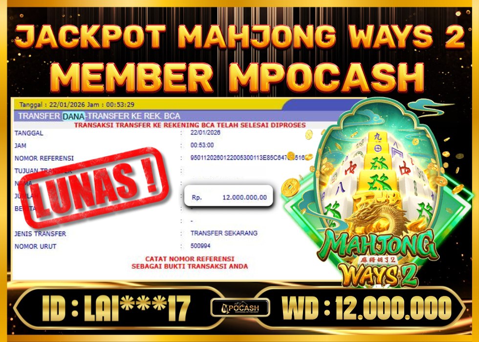 MPOCASH JACKPOT MAHJONG WAYS 2