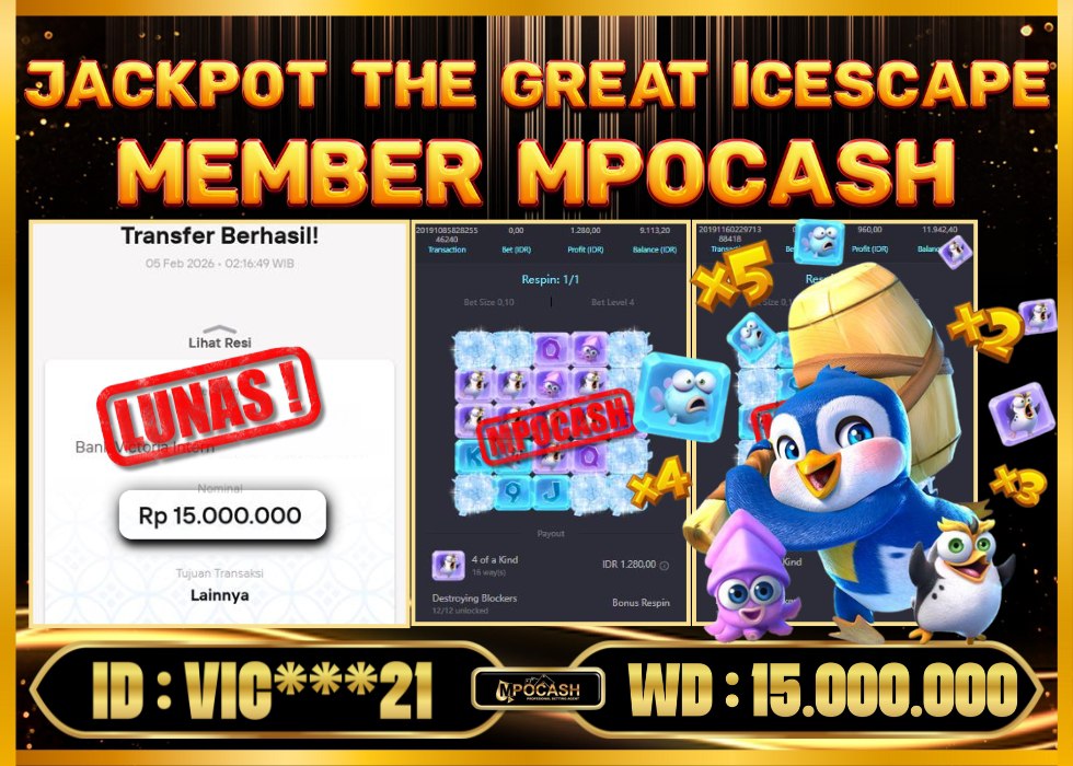 MPOCASH JACKPOT THE GREAT ICESCAPE