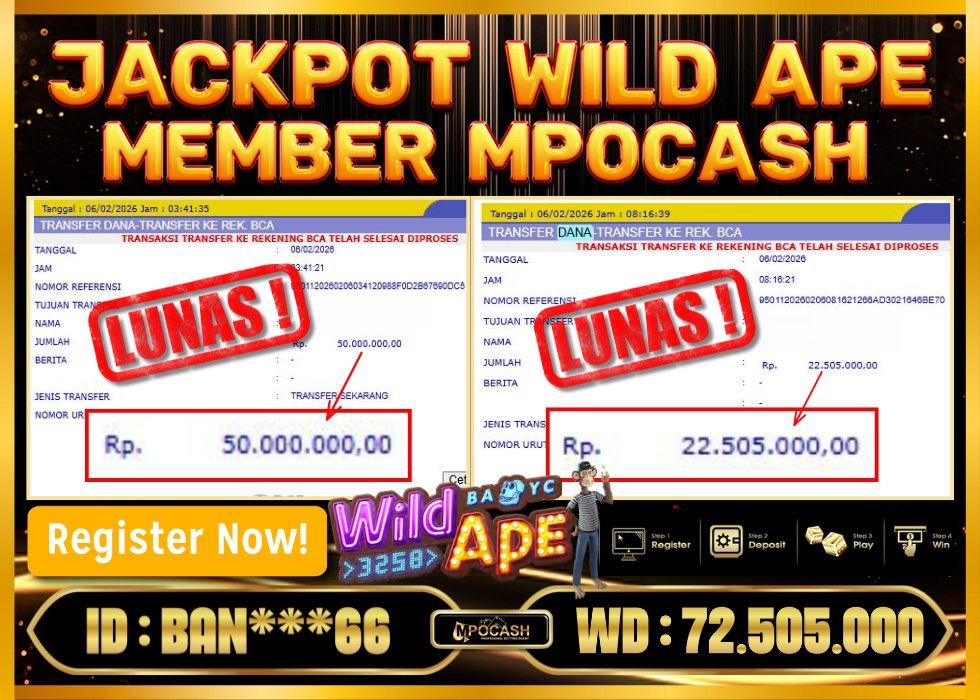 MPOCASH JACKPOT WILD APE