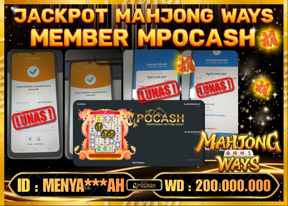 MPOCASH JACKPOT MAHJONG WAYS