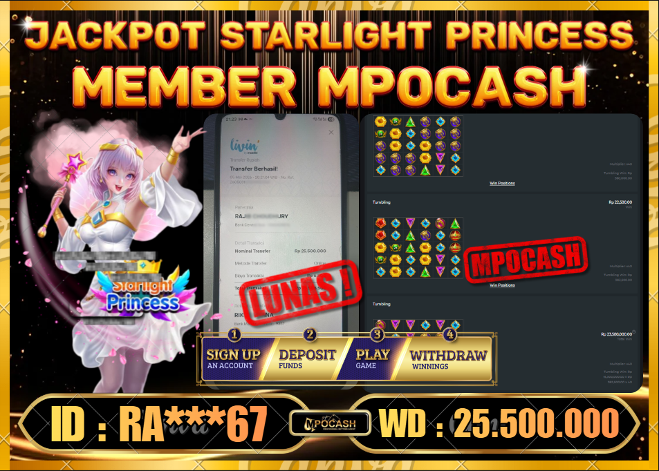 MPOCASH JACKPOT STARLIGHT PRINCESS
