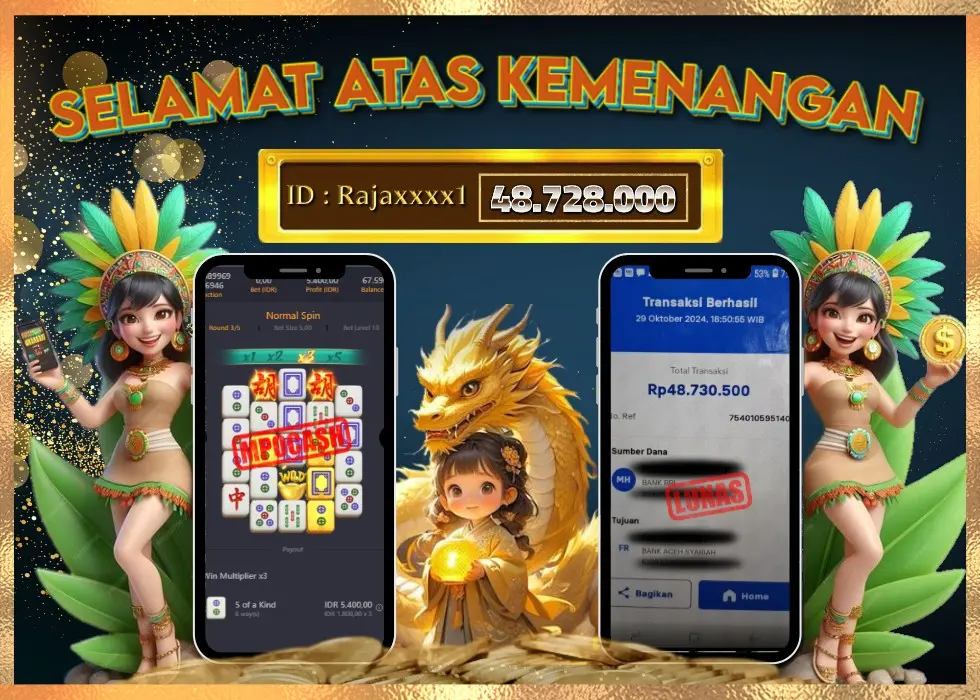 MPOCASH JACKPOT SLOT MAHJONG WAYS 2 Rp 48.728.000 - LUNAS!!!